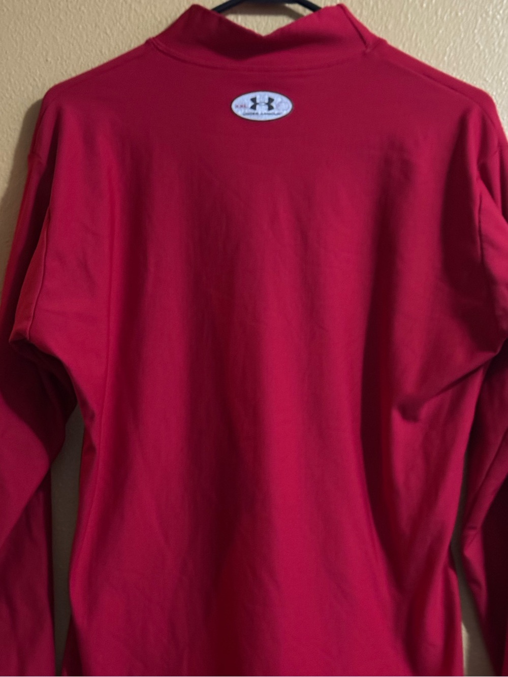 Under Armour Red Mock Neck Long Sleeve Cold Gear Size XXL - Picture 3 of 9
